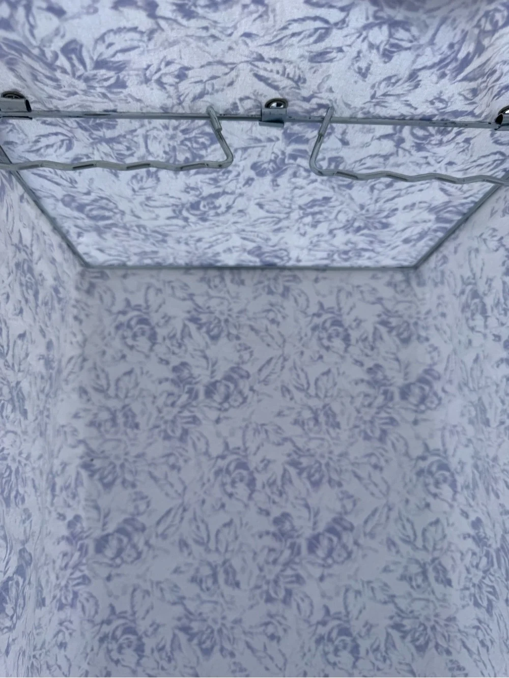 Eileen West Blue Floral Garment Bag Organizer